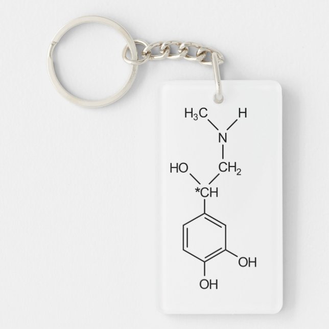 formule chimique adrénaline formule chimie hormone (Devant)