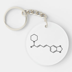 Formule chimique moléculaire de poivre noir Piperi