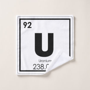 Formule en uranium de chimie de symbole d'élément