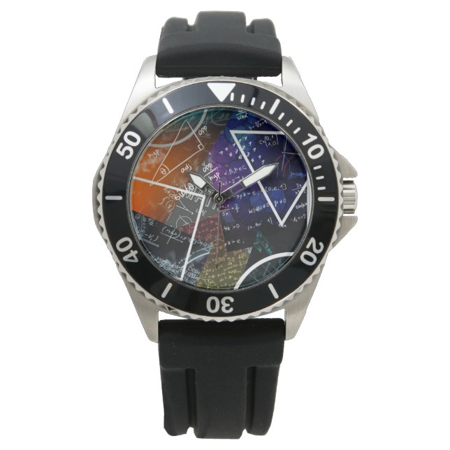 Formule mathématique Montre analogique (devant)