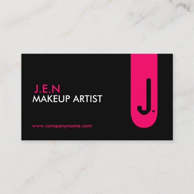 Formulieren Sie es! ~ Monogramm-Visitenkarten Visitenkarte (Vorderseite)