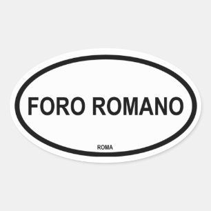 FORO ROMANO OVALER AUFKLEBER