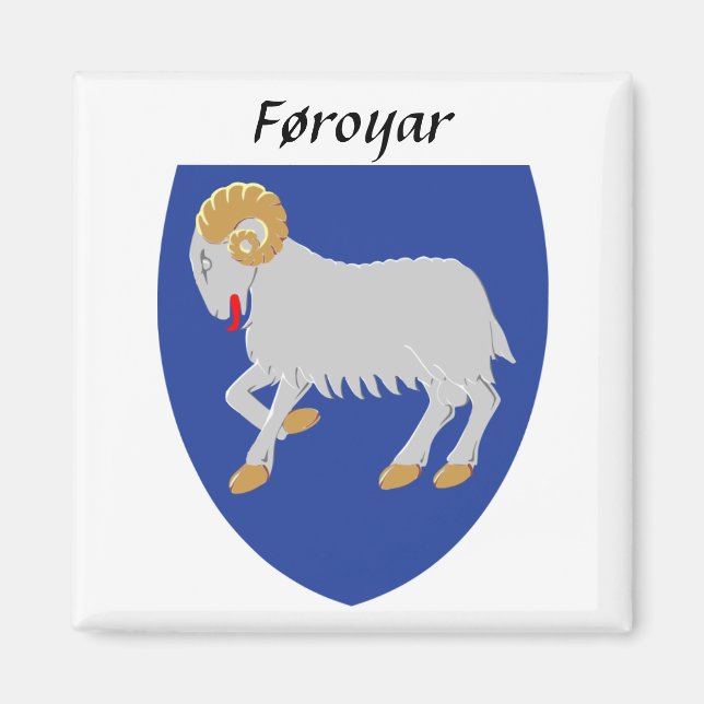 Føroyar - Färöer-Wappen Magnet (Vorne)