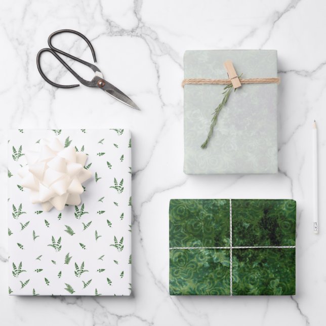 Forrest Green Collection Geschenkpapier Set (Vorderseite)