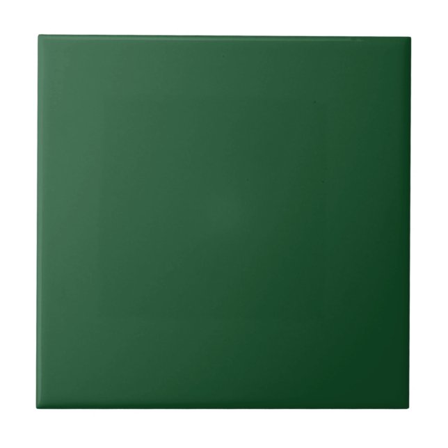 Forrest Green Solid Color Tile Fliese (Vorderseite)