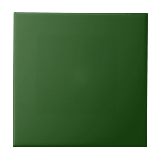 Forrest Green Solid Color Tile Fliese (Vorderseite)