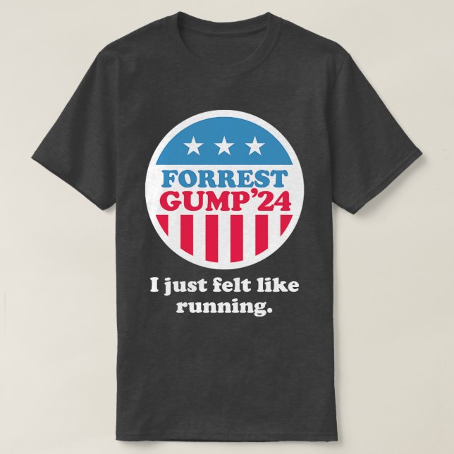 Forrest Gump 24 Ich fühlte mich einfach wie laufen T-Shirt (Design vorne)