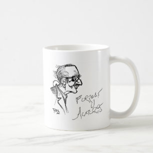 Forrest J Ackerman Schirmeister Skizze Kaffeetasse
