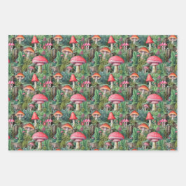 Forrest-Papier für Pilze Geschenkpapier Set