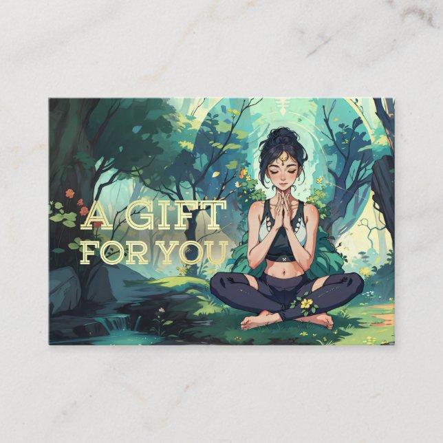 Forrest Yoga Meditation Instructor Life Coach Gesc Rabattkarte (Vorderseite)