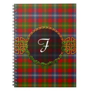 Forrester Tartan und Monogramm Notizblock