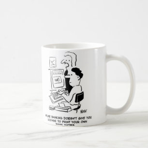 Forscher drucken online eigene Banknoten Kaffeetasse
