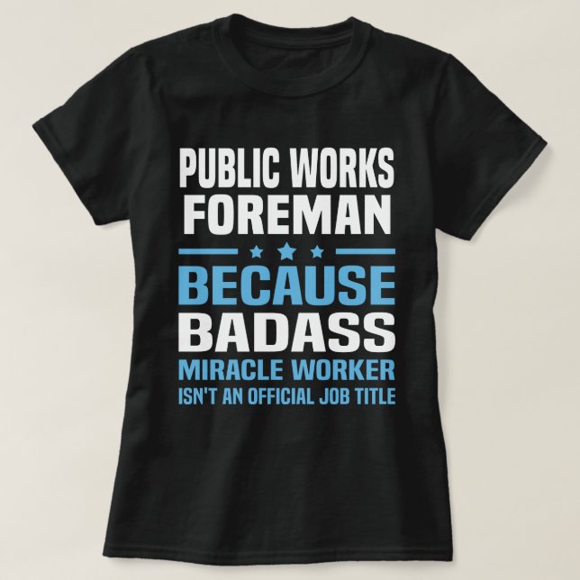 Forscher für öffentliche Arbeiten T-Shirt (Design vorne)