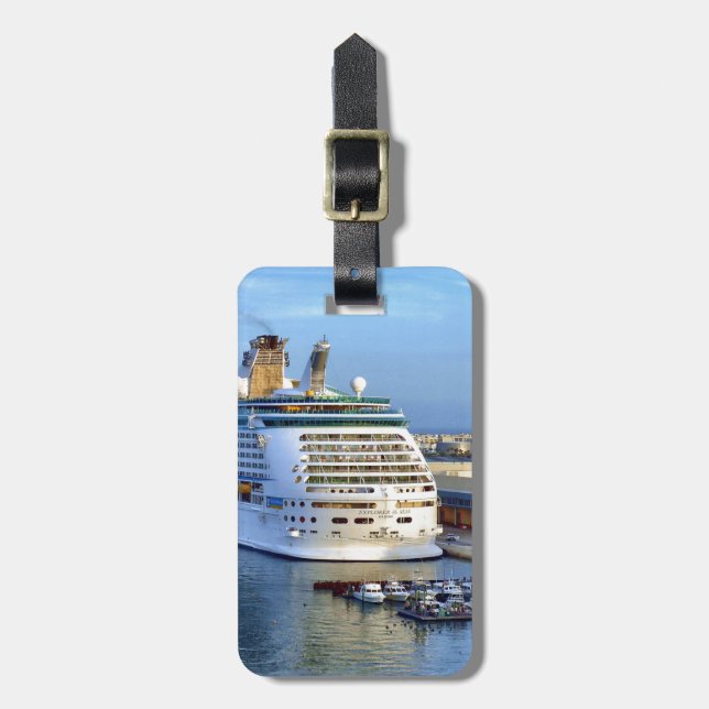 Forscher-strenges personalisiertes gepäckanhänger (Vorderseite vertikal)