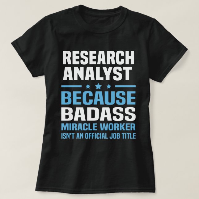 Forschungsanalyst T-Shirt (Design vorne)
