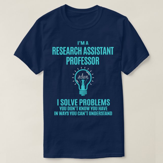 Forschungsassistent Professor für Forschung T-Shirt (Design vorne)
