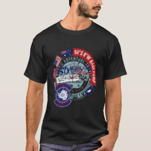 Forschungsflaggen für die Antarktis T-Shirt