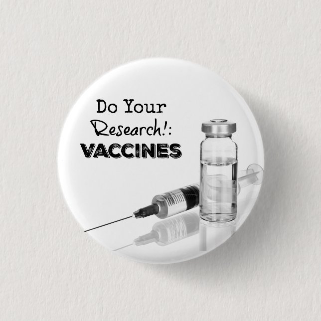 Forschungsimpfstoffe Button (Vorderseite)