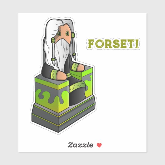Forseti Norse Mythology Aufkleber (Blatt)