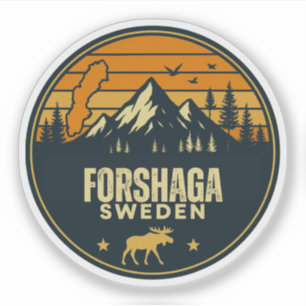 Forshaga, Schweden Sverige Aufkleber