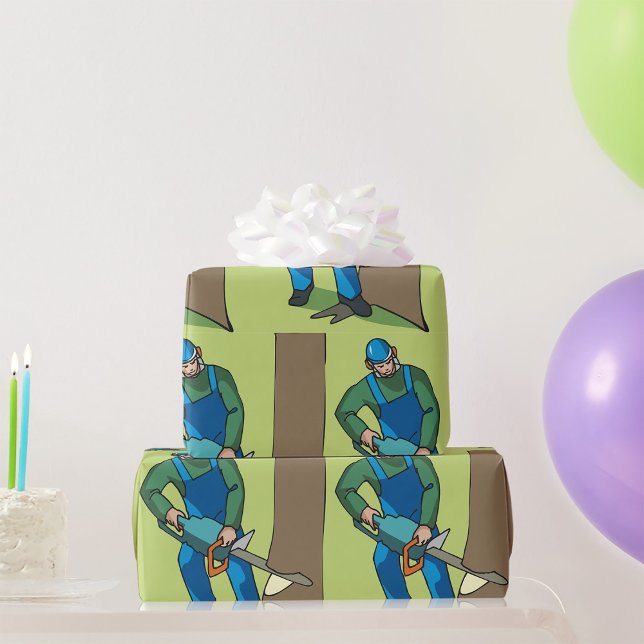 Forstarbeiter Geschenkpapier (Von Creator hochgeladen)