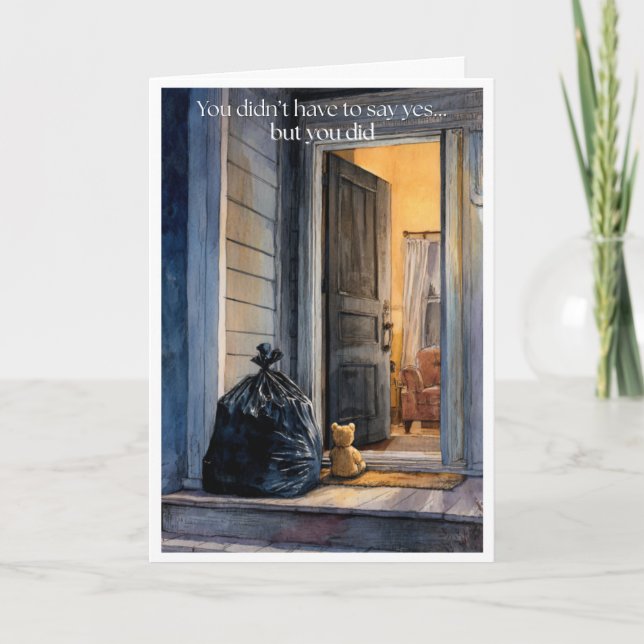 Forster Parent Dankeschön Karte ・ (Vorderseite)