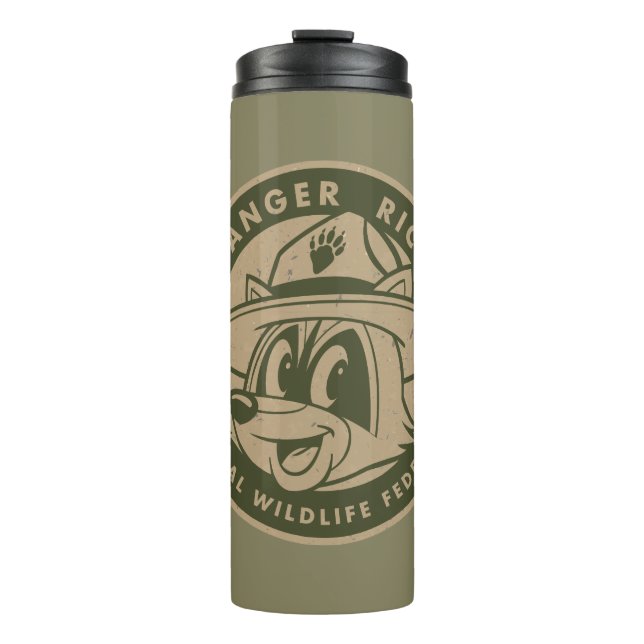 FörsterRick FörsterRick | kakifarbiges Logo Thermosbecher (Vorderseite)