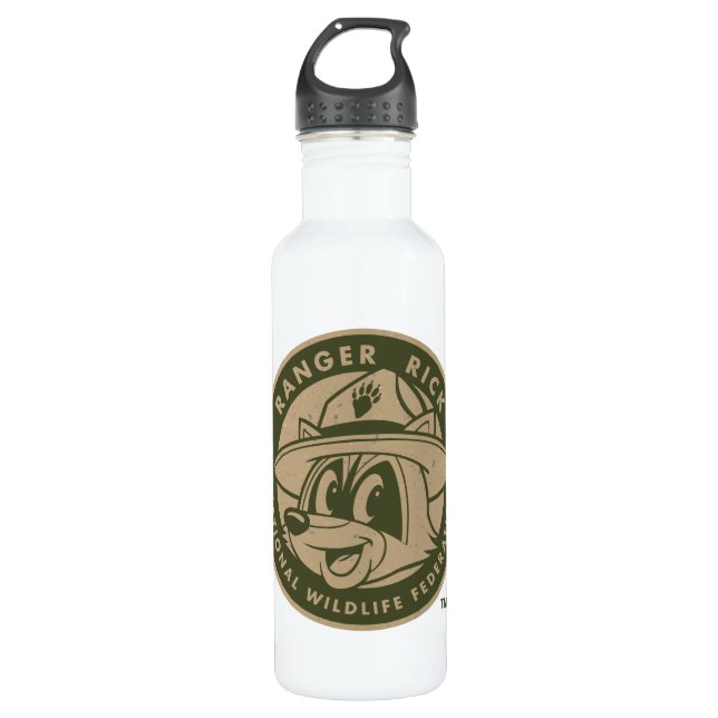 FörsterRick FörsterRick | kakifarbiges Logo Trinkflasche (Vorderseite)