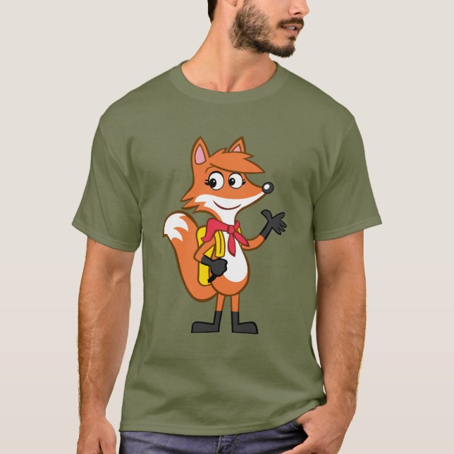 FörsterRick| Scarlett Fox-Wellenartig bewegen T-Shirt (Vorderseite)