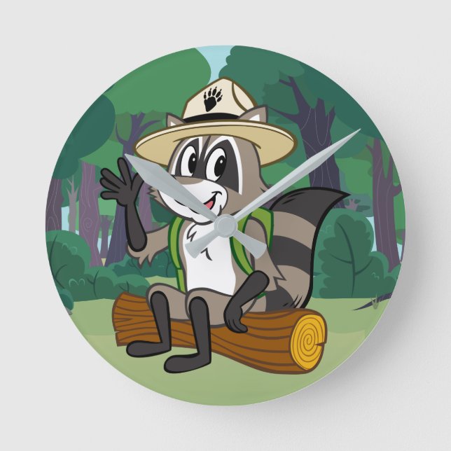Försterrick-Sitzen FörsterRick | Runde Wanduhr (Vorderseite)