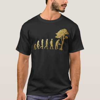 Forstwirtschaft Evolution Lumberjack Arborist Holz T-Shirt