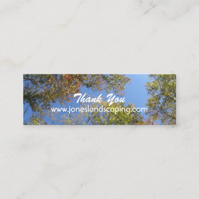 Forstwirtschafts-Visitenkarten Mini Visitenkarte (Vorderseite)