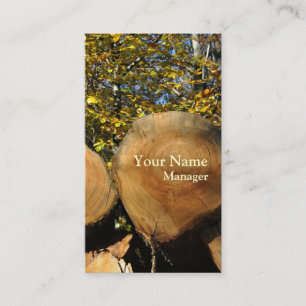 Forstwirtschaftsherbst-Visitenkarte Visitenkarte