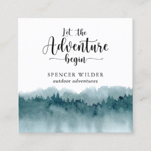 Forstwirtschaftskarte Quadratische Visitenkarte