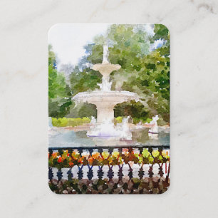 Forsyth Brunnen Künstler-dem Druck in der Visitenkarte