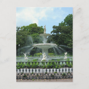 Forsyth Park Fountain Postkarte