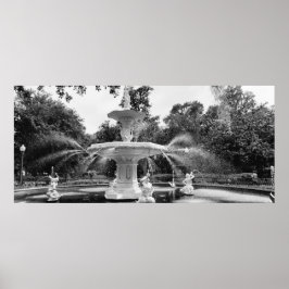 Forsyth Park Fountain, Savannah Ga Poster
