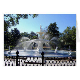 Forsyth Park Fountain, Savannah, Georgia, Karte