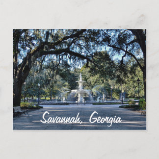 Forsyth Park Savannah Georgia Postcard Postkarte