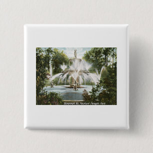 Forsyth Park, Savanne 1906 Vintag Button