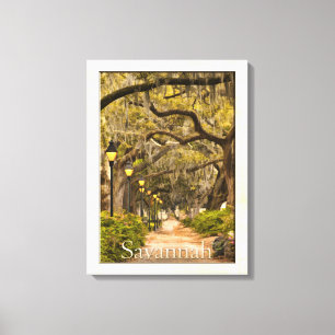 Forsyth Park - Savanne, GA Leinwanddruck