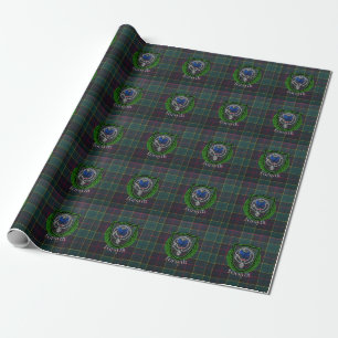 Forsyth-Schottischer-Clan-Tartan & Wappen Geschenkpapier