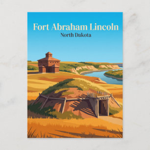 Fort Abraham Lincoln State Park USA Postkarte