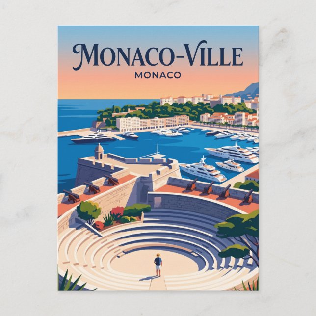Fort Antoine Monaco Postkarte (Vorderseite)