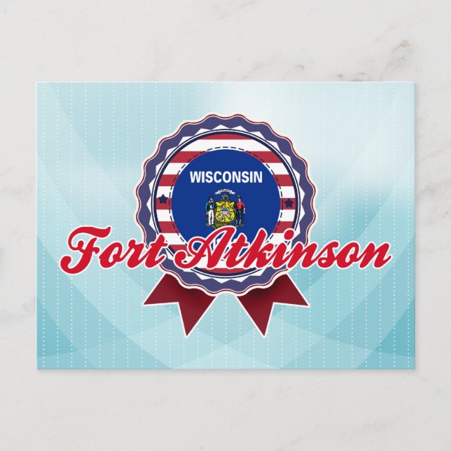 Fort Atkinson, WI Postkarte (Vorderseite)