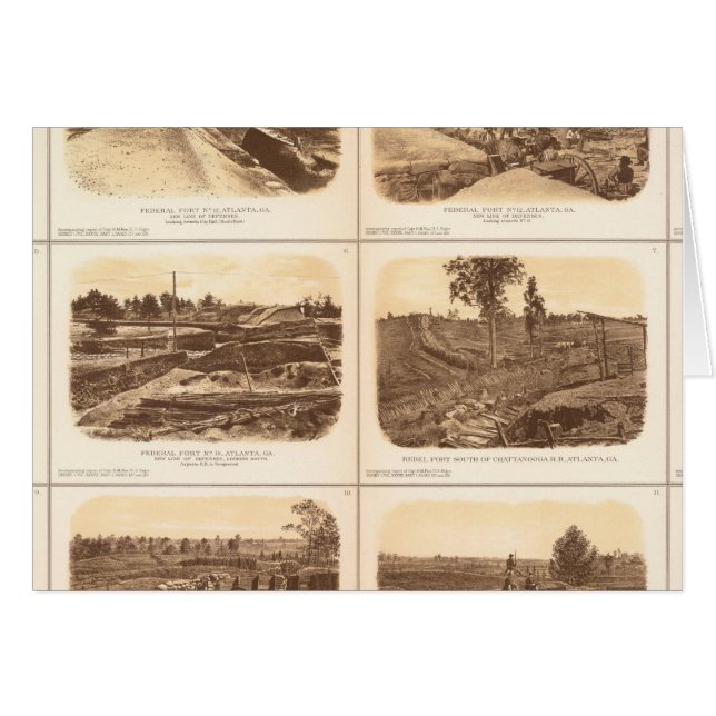 Fort, Batterien, Atlanta, Ga (Vorderseite (Horizontal))