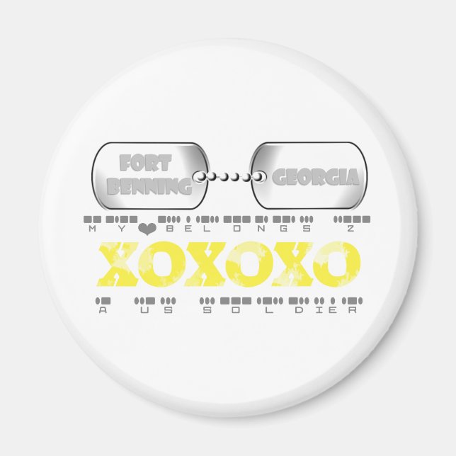 Fort Benning Magnet (Vorne)