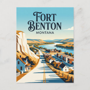 Fort Benton USA -> Fort Benton USA Postkarte