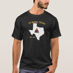 Fort Bliss Tx Military Base  1st Armored Division  T-Shirt