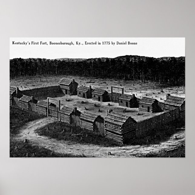 Fort Boonesborough, Kentucky Poster (Vorne)